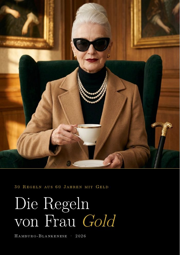 Titelseite des Büchleins Die Regeln von Frau Gold
